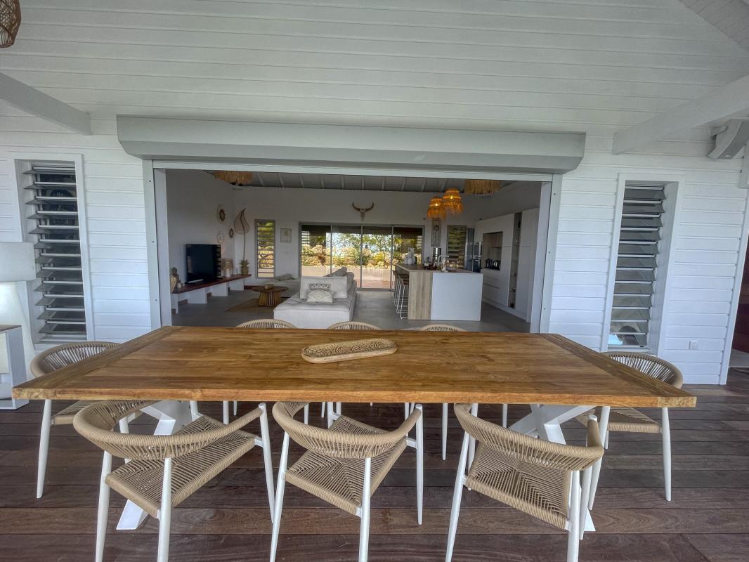7.Location villa piscine vue mer Saint François Guadeloupe_Terrasse